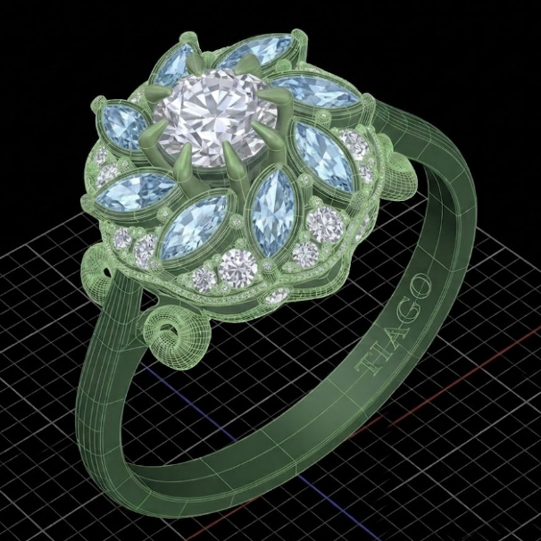 CAD render of the ring